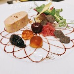 ソンブルイユ TOKYO - フォアグラのコンフィ、黒イチジクのチャツネ