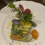 Lovey -french cuisine- - 十数種類の野菜を使ったゼリー寄せ。テッパン。