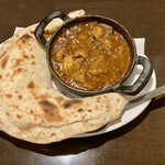 BARU 竹末 - 平パンチーズ包みと チキンカレー(税込1,000円)