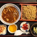 長命庵 - 水曜ランチ ¥750＊だったんそば(冷)＊カレー丼