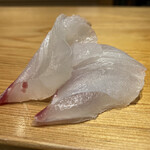 高柿の鮨 - 鯛の刺身