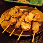 鶏や 笹木 - 鶏串焼き