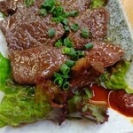 鯉幟 - またまた頼んだ鹿肉（今回も旨いけど固かった）