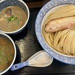 中華蕎麦 福はら - プレミアムつけ麺（今月はオマール海老つけ麺）＋ 濃厚煮干  大盛(400g）