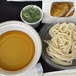 丸亀製麺 - 『冷かけうどん、薬味(ねぎ)、天ぷら2種』