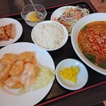 Ryuufukutei - エビマヨ定食、税込み1,100円也。