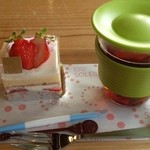 リュ・ド・ソレイユ - 豊北いちごのショートケーキ♪