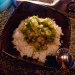 スモーレスト・バー  - 山形だしごはん（￥700）ごはんには、山形県西川町のブランド米「つや姫」を使用