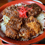 力鶴 - ソースカツ丼　ごはん大盛