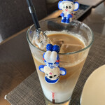 リストランテ プレーゴ - アイスカフェラテ。まろやかで美味しいです。