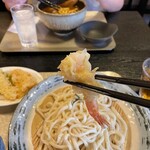 麺ひめ - 海老天断面