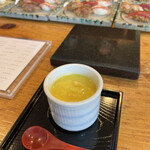 Iwa shi - 玉蜀黍の冷製茶碗蒸し