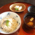 Shinnihon Ryourikisshou - 8月の昼膳（食事、止め椀）