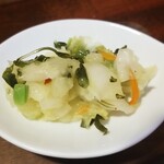 キッチン ブルー グローブ - 今日はいつもと違うお新香でした