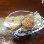 キッチン ブルー グローブ - お菓子のアップ