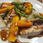 キッチン ブルー グローブ - 反対側から