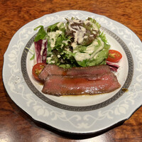 鉄板焼　利花苑 - ローストビーフサラダ