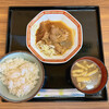 安西食堂 - もつ煮定食（小）