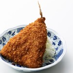 Large fried horse mackerel