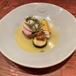 Ata - 花ズッキーニと地蛤と帆立