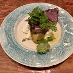 Ata - 初鰹とフロマージュ・ブランと焼き茄子 クミン