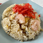 金華楼 - えび炒飯アップ