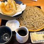 蕎麦 松風 - 夏野菜と穴子の天せいろ