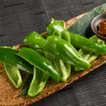 Crispy green pepper ~Addictive miso~