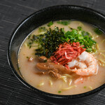 Shrimp miso flavored hot Ramen
