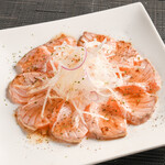 Grilled Toro Salmon Carpaccio