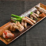 Assortment of 5 types of Koja pork veggie rolls