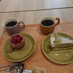 MIMOSA KITCHEN LOVEVEGGIE  - 生シフォンケーキと抹茶大福タルト(2023・6)