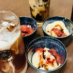 バルハチゴー - 私はアイスミルクティーで主人と娘はアイスコーヒー