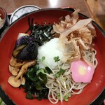 Shin Gozen Soba Hami Kawa - 揚げ茄子きのこ•おろし蕎麦