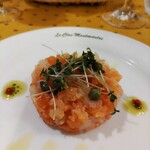 Le Clos Montmartre - 前菜 サーモンと帆立のタルタル