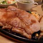 ボナンザ - 豚ロースジャンボステーキ(300g1.100円)