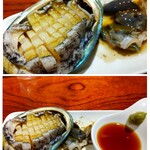 灼味噌らーめん 八堂八 - 活アワビ刺し 1200円
