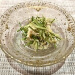 福鮨 - 毛蟹と小肌の和え物