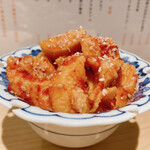 天ぷらスタンド ポンキチ酒店 - 山芋キムチ