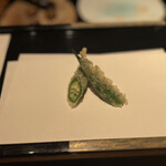 天ぷら 大坂屋 草哲 - おくらの天ぷら