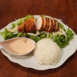 鶏Dining Bird Place - チキンカツサラダランチ