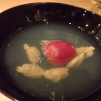 酒亭穂椋 - あさりとトマトのすまし汁