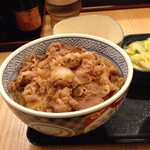 Yoshinoya - 2015/03/14 牛丼お新香みそ汁セット