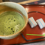 糸切餅 元祖莚寿堂本舗  - 抹茶セット
