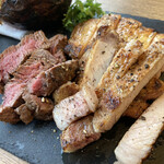 MASUYA MEAT＆CRAFT BEER - ブッチャーズプレートの牛、豚、鶏肉