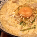 棊子麺茶寮 いしこん - 名古屋コーチン親子月見