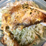 Tonkatsu Tarou - キャベツはドレッシングやソース不要　カツ煮のタレ沁みてきます