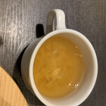 Kokoiro Kafe - セットのスープ。味濃い目。