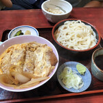 きそば いどや - 2023/6/25 ランチで利用。ミニカツ丼ミニもりそば(880円)