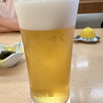 富寿し - 生ビール（黒ラベル）